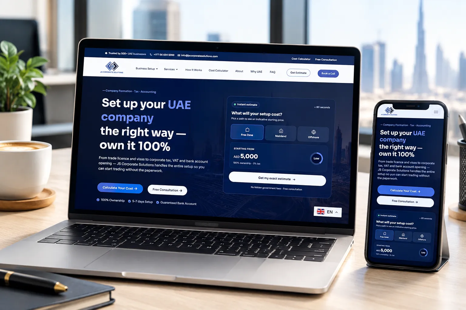 Corporate Services Website